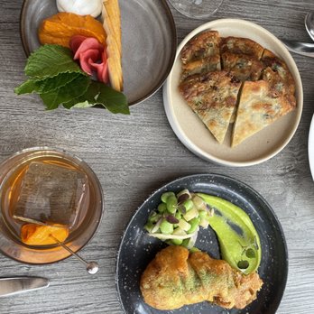Rooster & Owl - Scallion pancake and Monk fish dish - New American Near Me - Washington, DC, District of Columbia Rooster & Owl - Scallion pancake and Monk fish dish - New American Near Me - Washington, DC, District of Columbia