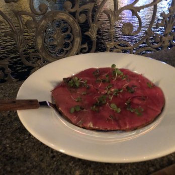 Yellowtail Japanese Restaurant & Lounge - Big Eye Tuna Pizza - no words to describe the best paired dish.  The perfect amount of crispness and a delectable tuna layer - Japanese Near Me - Las Vegas, Nevada