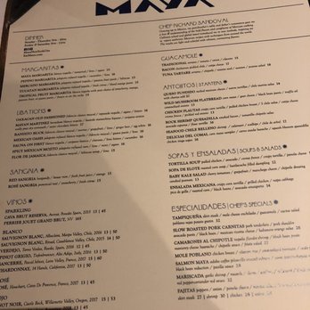 Maya - Menu - Mexican Near Me - New York, New York