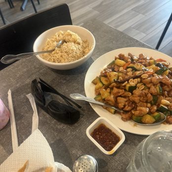 Royal Wok - this is our fried rice and Kung pow chicken. Then there was one with the Mongolian beef - Chinese Near Me - Orange, California