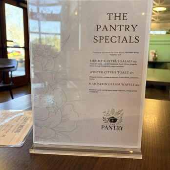 The Pantry - Special Menu (Late Posting - Outdated, Feb. 2026) - Breakfast & Brunch Near Me - Roseville, California The Pantry - Special Menu (Late Posting - Outdated, Feb. 2026) - Breakfast & Brunch Near Me - Roseville, California