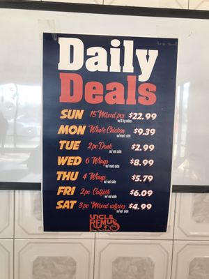 Menu photo 2 Uncle Remus Broadview, IL