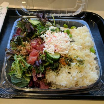 Ahipoki - half half with ahi tuna and salmon - Poke Near Me - Tempe, Arizona