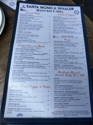 Menu photo 3 The Whaler Santa Monica, CA Menu photo 3 The Whaler Santa Monica, CA