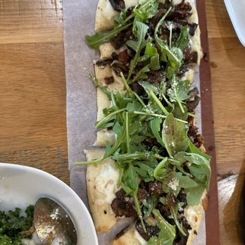 Botanero Restaurant - Mushroom and Bacon Flatbread - Tapas/Small Plates Near Me - Rockville, Maryland Botanero Restaurant - Mushroom and Bacon Flatbread - Tapas/Small Plates Near Me - Rockville, Maryland