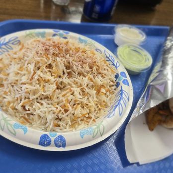 Shah Kabob House - The flavorful middle eastern rice with shawarma and two sauces. - Kebab Near Me - Colorado Springs, Colorado Shah Kabob House - The flavorful middle eastern rice with shawarma and two sauces. - Kebab Near Me - Colorado Springs, Colorado