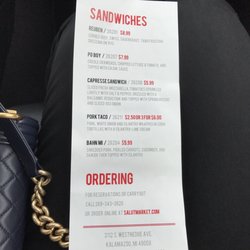 Salut Market - Menu