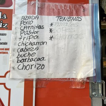 Tacos Gone Mobile - a menu on a vending machine - Food Trucks Near Me - Tampa, Florida Tacos Gone Mobile - a menu on a vending machine - Food Trucks Near Me - Tampa, Florida
