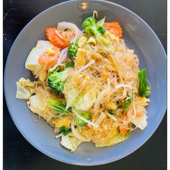 Bulan Thai Vegetarian Kitchen - Pad Woon Sen (VO)(GFO). - Vegetarian Near Me - Los Angeles, California Bulan Thai Vegetarian Kitchen - Pad Woon Sen (VO)(GFO). - Vegetarian Near Me - Los Angeles, California
