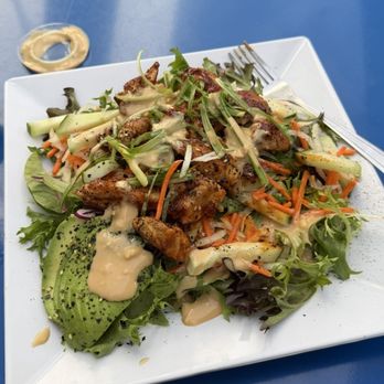 Teriyaki Moto - Spicy chicken A Salad - Burgers Near Me - Beaverton, Oregon Teriyaki Moto - Spicy chicken A Salad - Burgers Near Me - Beaverton, Oregon