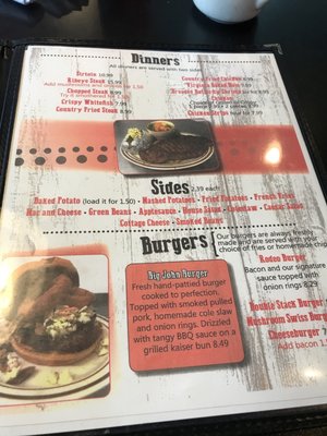 Menu photo 1 Ray's Harvest House Albany, OH