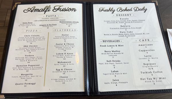 Menu photo 2 Amalfi Mediterranean Fusion Dublin, CA