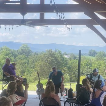 Wolf Gap Vineyard - Outdoor patio - Wineries Near Me - Edinburg, Virginia Wolf Gap Vineyard - Outdoor patio - Wineries Near Me - Edinburg, Virginia