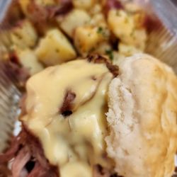 Code 1 BBQ - Pulled Pork on a biscuit
