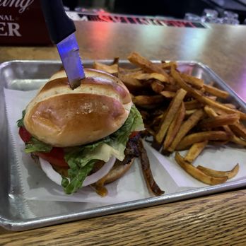 Post Game Pub & Sedona Grill - Burger with fries - Pubs Near Me - Mokena, Illinois Post Game Pub & Sedona Grill - Burger with fries - Pubs Near Me - Mokena, Illinois