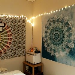 Wall Art in Room Dimmable Lighting