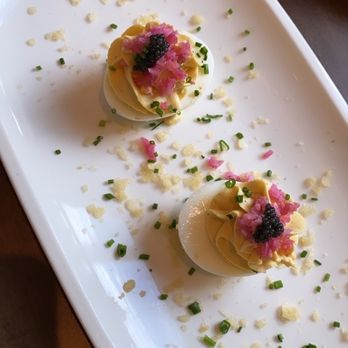 The Grill - Deviled eggs (duck liver and caviar) - American Near Me - Washington, DC, District of Columbia The Grill - Deviled eggs (duck liver and caviar) - American Near Me - Washington, DC, District of Columbia