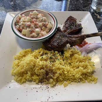 Marrakesh - Lamb Chops lunch special with Tahini salad 10/10 every time! - Turkish Near Me - Jacksonville, North Carolina
