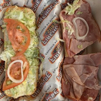 Firehouse Subs - One piece of onion and half of a tomato less meat - Delis Near Me - Pembroke Pines, Florida Firehouse Subs - One piece of onion and half of a tomato less meat - Delis Near Me - Pembroke Pines, Florida
