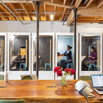 Temescal Works - Over a dozen privacy pods throughout the space - Shared Office Spaces Near Me - Oakland, California Temescal Works - Over a dozen privacy pods throughout the space - Shared Office Spaces Near Me - Oakland, California