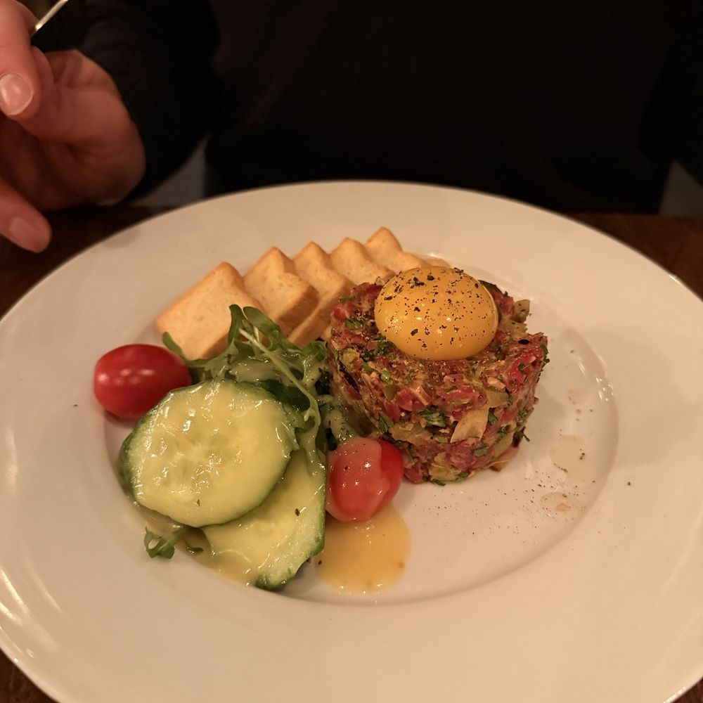 Elixir Bistro - Filet mignon , egg yolk crostini ? - French Near Me - Kitchener, Ontario Elixir Bistro - Filet mignon , egg yolk crostini ? - French Near Me - Kitchener, Ontario