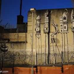 The Rag Factory - Our end wall, mural by Phlegm
