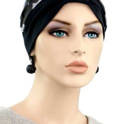 Hats For You - This special edition fashion two-tone turban for cancer patients continues to be a favorite head covering that can be worn casual or dressy