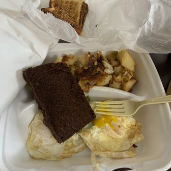 Guilday's Restaurant - Scrapple eggs and potatoes - Breakfast & Brunch Near Me - Newark, Delaware
