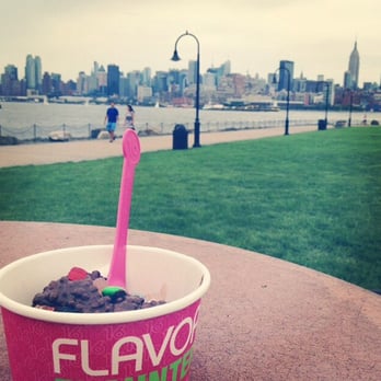 16 Handles - My view! Love this place - Ice Cream & Frozen Yogurt Near Me - Hoboken, New Jersey
