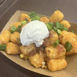 Bacon Mac and cheese tater tots