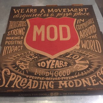 MOD Pizza - To go box which was definitely needed. - Pizza Near Me - Houston, Texas