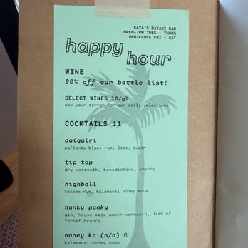 Kaya - Happy Hour drinks - Filipino Near Me - Orlando, Florida