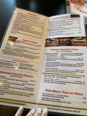 Menu photo 1 Ruben's Mexican Grill Dyer, IN