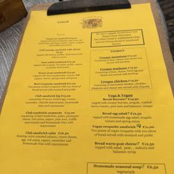 't Wapen van Haarzuylen - Menu