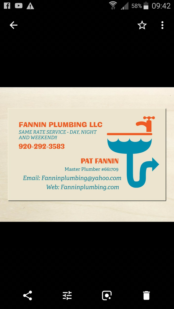 Slide of Fannin Plumbing