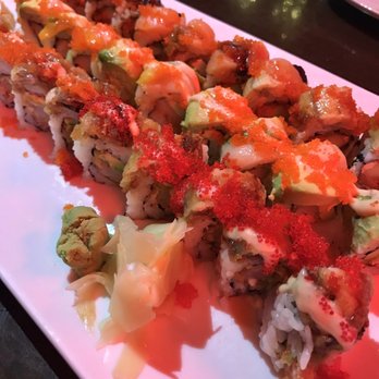 Drunken Poet - From "left to right" Sexy Woman Roll , Fruitville Roll , & Chef Ginch Roll - Sushi Bars Near Me - Sarasota, Florida Drunken Poet - From "left to right" Sexy Woman Roll , Fruitville Roll , & Chef Ginch Roll - Sushi Bars Near Me - Sarasota, Florida