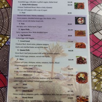 Red Sea Bar and Restaurant - menu - Eritrean Near Me - Indianapolis, Indiana