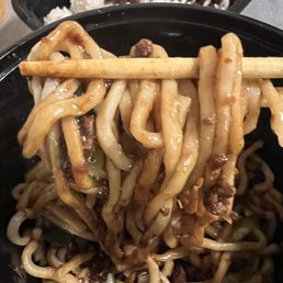 Black Bean Sauce Noodles, really salty