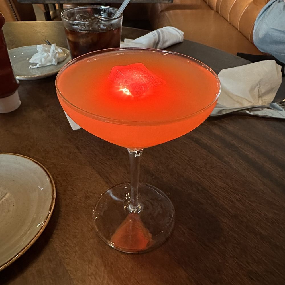 Maggie McFly's - Peach Crush martini - New American Near Me - Glastonbury, Connecticut