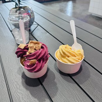 Disco Rabbit - Mixed berry with Cinnamon Toast Crunch & Mango - Ice Cream & Frozen Yogurt Near Me - La Quinta, California Disco Rabbit - Mixed berry with Cinnamon Toast Crunch & Mango - Ice Cream & Frozen Yogurt Near Me - La Quinta, California