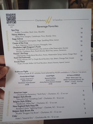 Menu photo 8 Husk Charleston, SC
