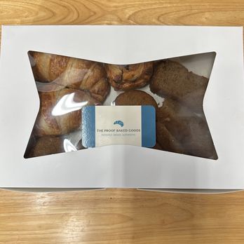 The Proof Baked Goods - We paid $10 for this entire box and it was freshly baked! - Desserts Near Me The Proof Baked Goods - We paid $10 for this entire box and it was freshly baked! - Desserts Near Me