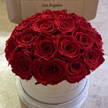 The Million Roses - Classic Beige Suede Dome w/ Red Roses. Replacement for my mom's bday - Flowers & Gifts Near Me - Vernon, California
