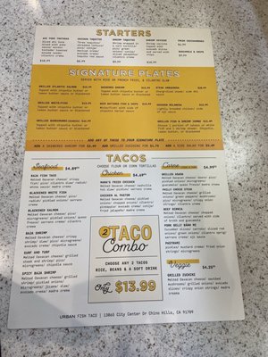 Menu photo 8 Urban Fish Taco Chino Hills, CA Menu photo 8 Urban Fish Taco Chino Hills, CA