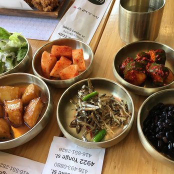KoSam - The side dishes provided. - Korean Near Me - Toronto, Ontario
