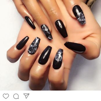 Campbell Nails & Spa - Black marble, from Andy - Nail Salons Near Me - Campbell, California Campbell Nails & Spa - Black marble, from Andy - Nail Salons Near Me - Campbell, California