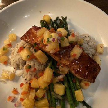 Dark Horse Tavern - Brown Sugar Teriyaki Salmon - American Near Me - Syracuse, New York Dark Horse Tavern - Brown Sugar Teriyaki Salmon - American Near Me - Syracuse, New York