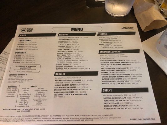 Menu photo 2 Buffalo Wild Wings Cincinnati, OH