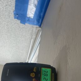 Moisture in the wall as of 4/1/24