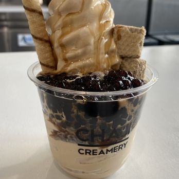 Chaji Creamery - Brown Sugar Milk Tea Sundae - Ice Cream & Frozen Yogurt Near Me - Quincy, Massachusetts Chaji Creamery - Brown Sugar Milk Tea Sundae - Ice Cream & Frozen Yogurt Near Me - Quincy, Massachusetts